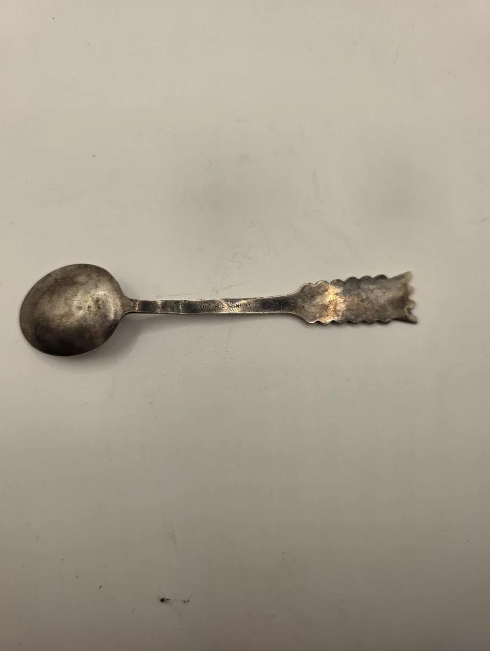 Vintage EPNS Silver Plate Lapland Reindeer Sami Spoon Sweden 4.25